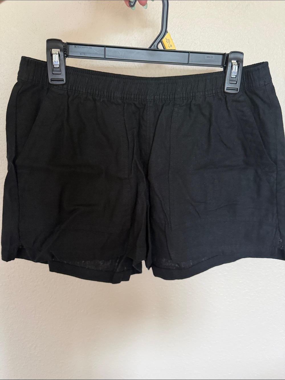Universal Thread Black Linen Elastic Casual Shorts - Picture 1 of 7